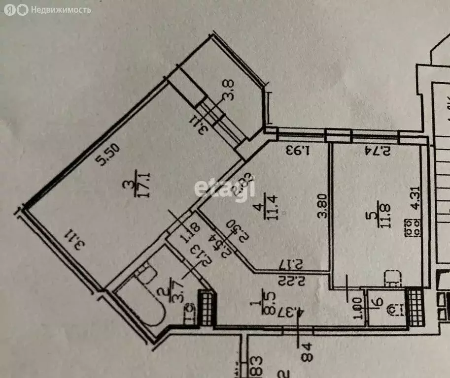 2-комнатная квартира: Санкт-Петербург, улица Бутлерова, 11к4 (53.7 м) - Фото 0