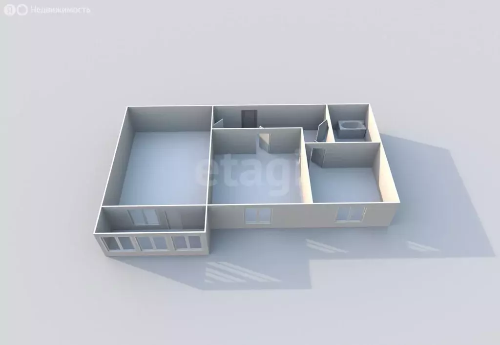 2-комнатная квартира: Холмск, улица Александра Матросова, 8Д (45.3 м) - Фото 2