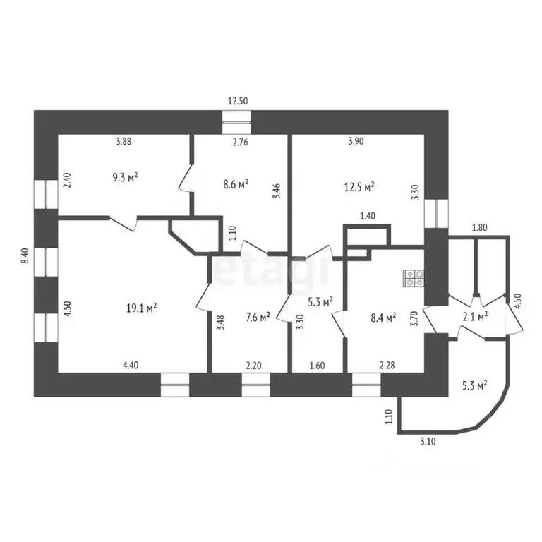 Дом в Калужская область, Калуга ул. Поле Свободы, 113 (81 м) - Фото 2