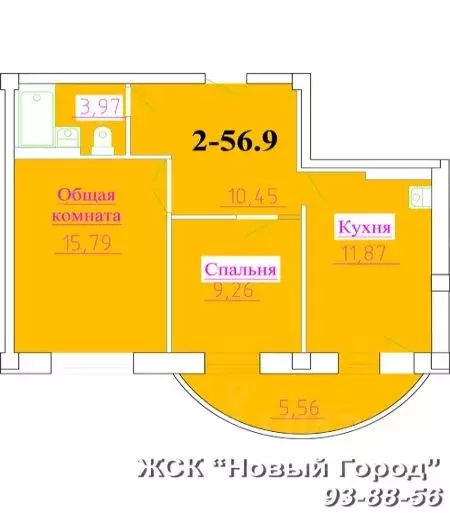 2-к кв. Дагестан, Махачкала ул. Шелковая, 18 (56.0 м) - Фото 0