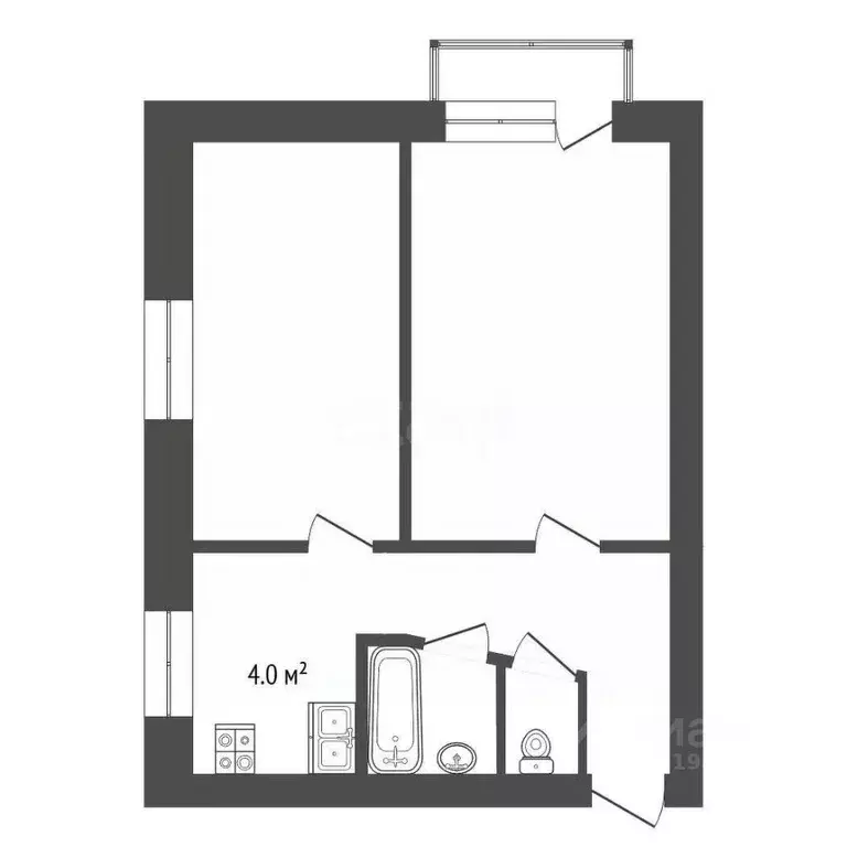 2-к кв. Мордовия, Саранск Ботевградская ул., 104 (39.2 м) - Фото 2