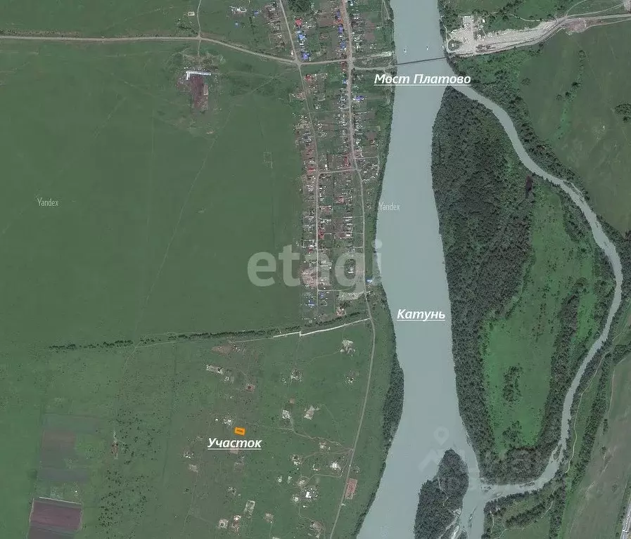 Участок в Алтай, Майминский район, с. Подгорное ул. Катунская (6.0 ... - Фото 0