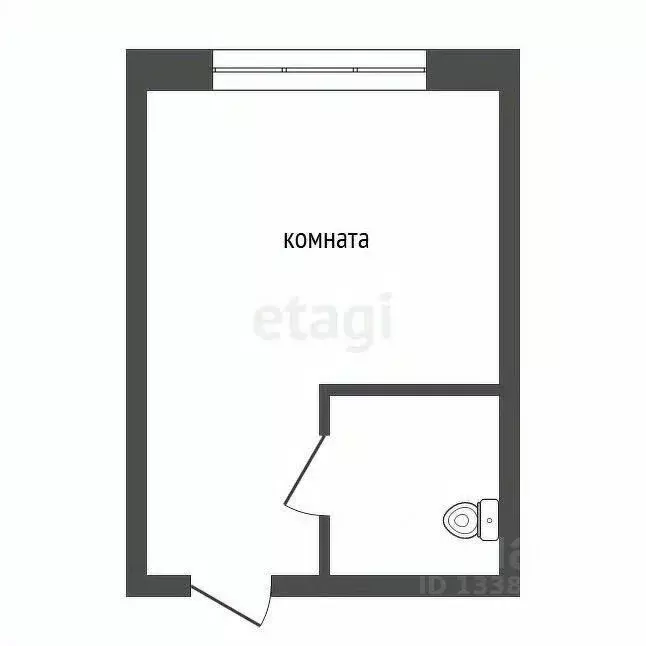 Студия Красноярский край, Красноярск Ленинградская ул., 42/1 (18.0 м) - Фото 2