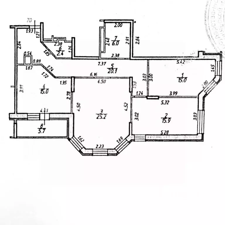 3-к кв. Тульская область, Тула ул. Николая Руднева, 57Б (99.6 м) - Фото 1