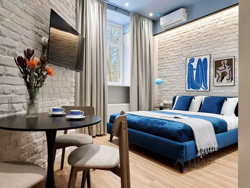 Студия Санкт-Петербург ул. Комсомола, 16 (26.0 м) - Фото 1