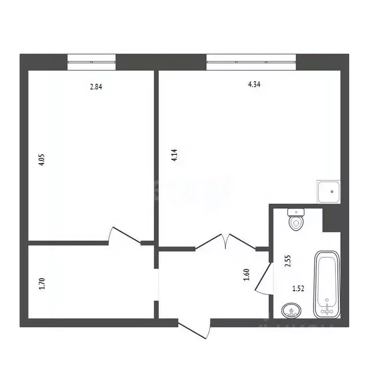 2-к кв. Красноярский край, Красноярск ул. Светлова, 42 (40.2 м) - Фото 2