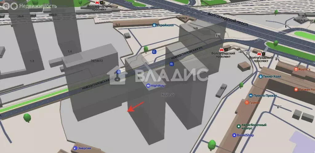 Квартира-студия: Москва, Новоостаповская улица, 20 (23.4 м) - Фото 1