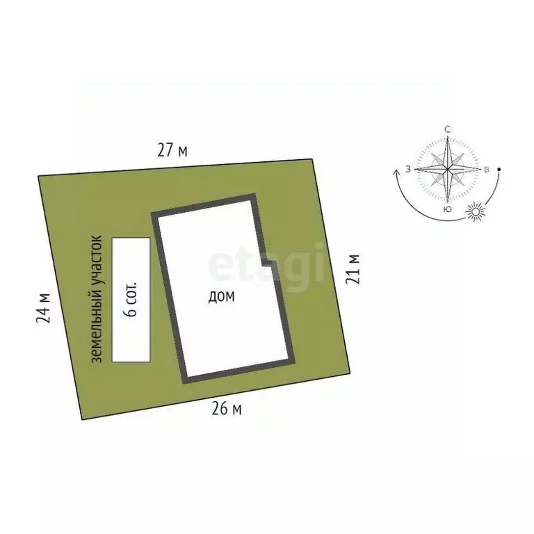 Дом в Красноярский край, Красноярск Лесная ул., 87 (400 м) - Фото 1