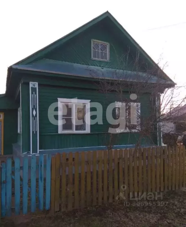 Дом в Костромская область, Островский муниципальный округ, с. Адищево ... - Фото 0