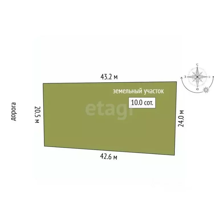 Участок в Севастополь с. Родниковское, ул. Кленовая (10.0 сот.) - Фото 2