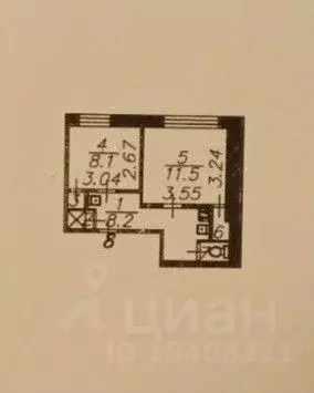 2-к кв. Астраханская область, Астрахань ул. Тренева, 29Б (31.0 м) - Фото 2