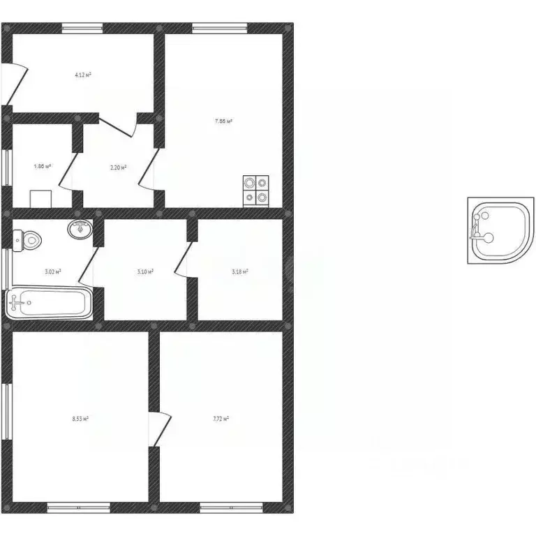 Дом в Белгородская область, Валуйки ул. Куйбышева, 10 (69 м) - Фото 2