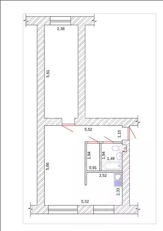 2-к кв. Удмуртия, Ижевск ул. Карла Маркса, 270а (42.7 м) - Фото 1