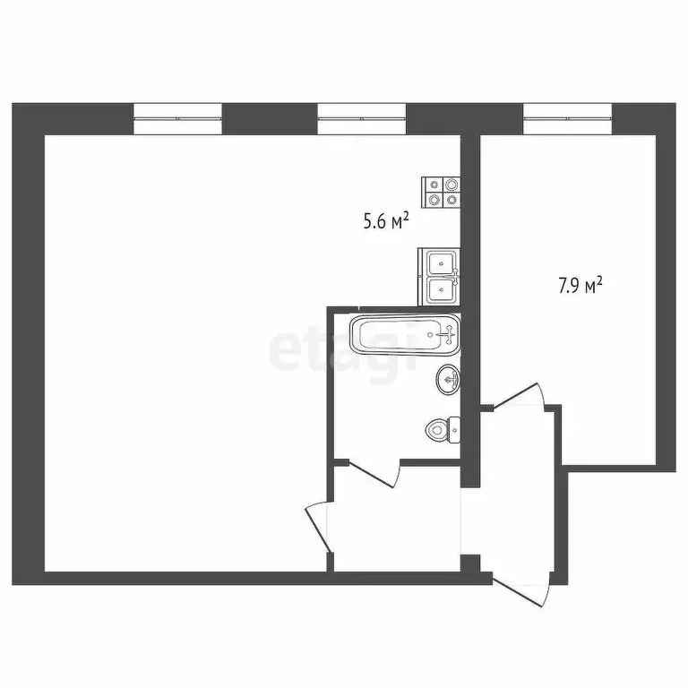 2-комнатная квартира: Петропавловск-Камчатский, улица Арсеньева, 8А ... - Фото 1