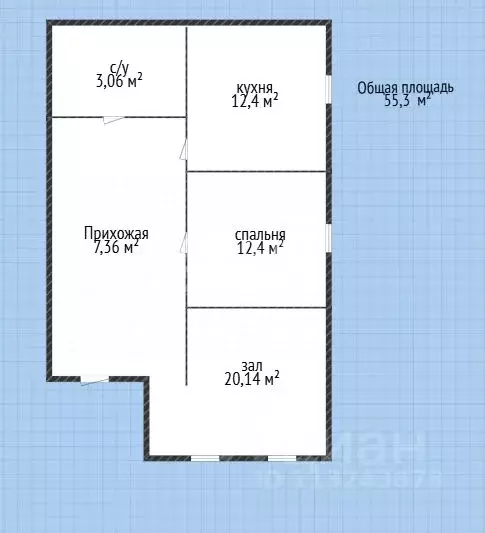 2-к кв. Дагестан, Махачкала ул. 3-я Дачная, 1 (55.3 м) - Фото 2