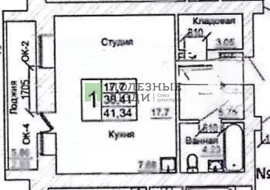 1-к кв. Орловская область, Орел Комсомольская ул., 269А (38.2 м) - Фото 2