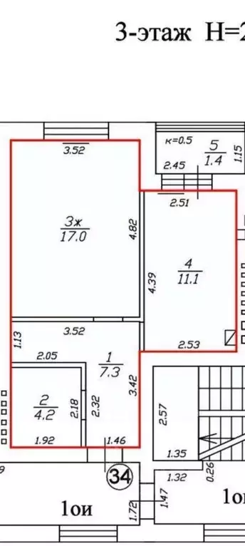 1-к кв. Калининградская область, Светлогорск Железнодорожный пер. ... - Фото 2