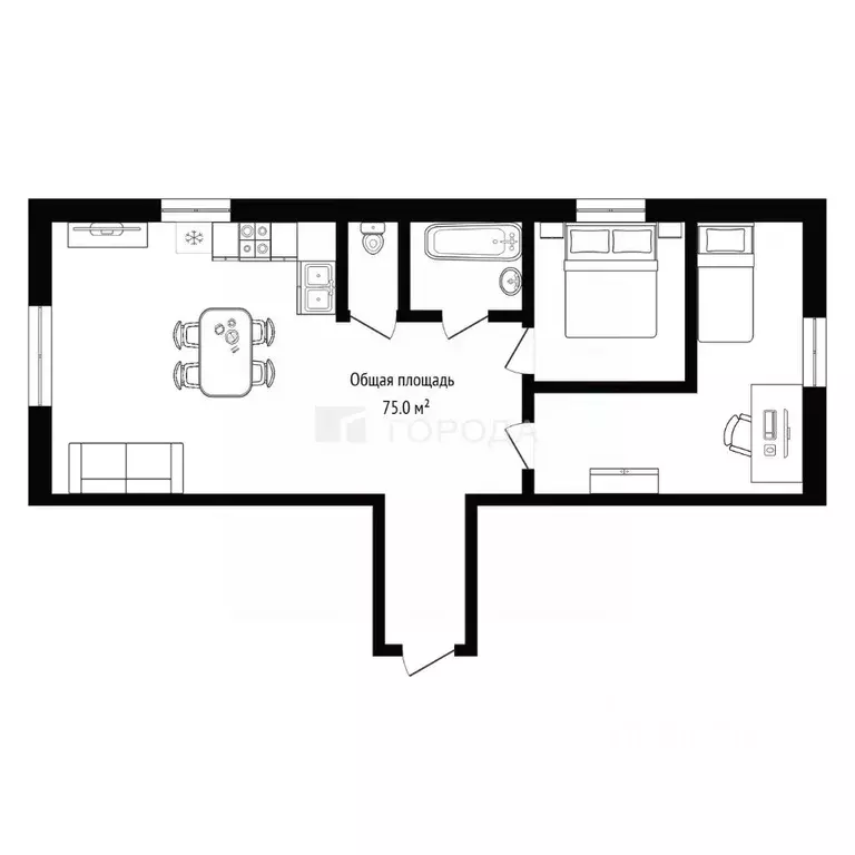 2-к кв. Новосибирская область, Мошковский район, пос. Октябрьский ... - Фото 2