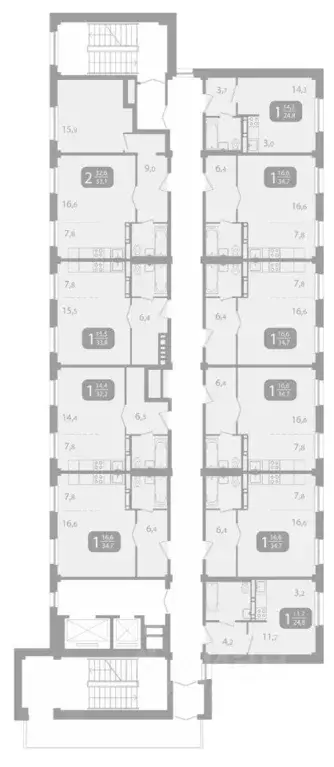 1-к кв. Томская область, Томск ул. Юрия Ковалева, 47 (24.8 м) - Фото 2