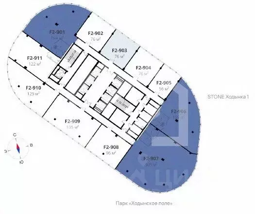 Офис в Москва Ходынский бул., вл1 (194 м) - Фото 2