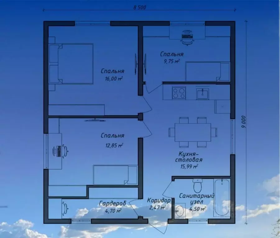 Дом в Севастополь уч6 (90 м) - Фото 2