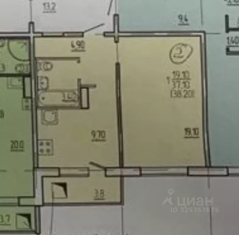 1-к кв. Мордовия, Саранск ул. Косарева, 117 (39.6 м) - Фото 1