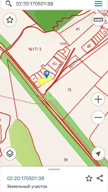 Участок в деревня Ольговка, Дорожная улица (35.1 м) - Фото 1