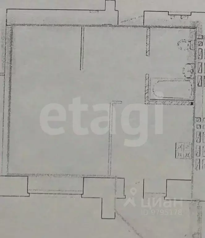 1-к кв. Татарстан, Казань ул. Чингиза Айтматова, 10 (44.5 м) - Фото 2