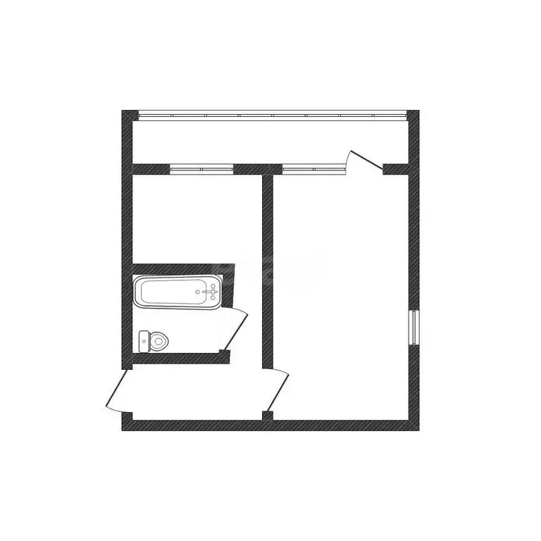 1-комнатная квартира: Майский, улица Ленина, 13 (31 м) - Фото 1