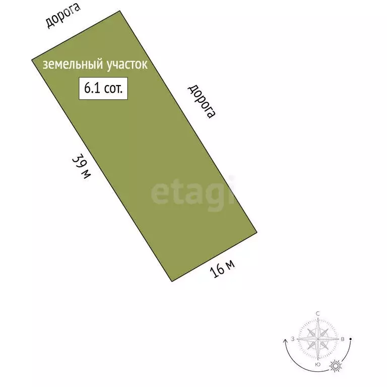 Участок в Приморский, территория ТСН Парус, 10-я Морская улица (6.1 м) - Фото 0