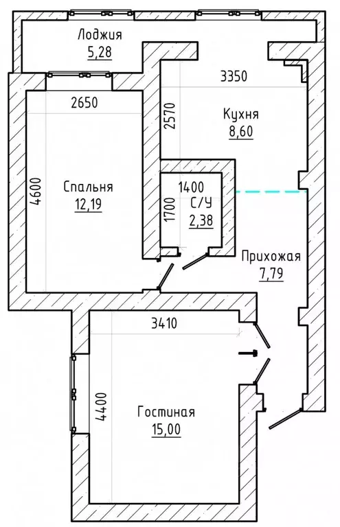 2-к кв. Кабардино-Балкария, Баксан ул. Фрунзе (51.4 м) - Фото 2