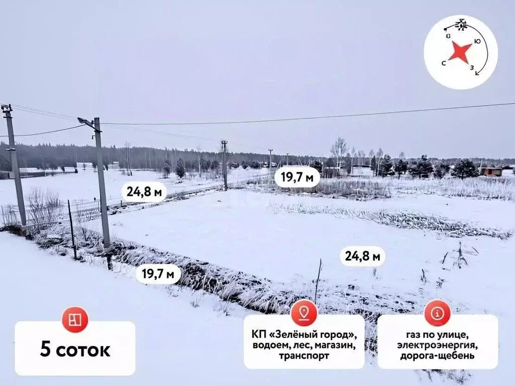 Участок в Тюменская область, Нижнетавдинский муниципальный округ, ... - Фото 2