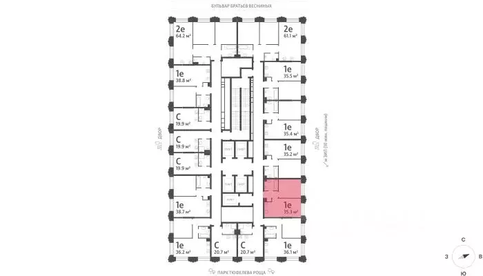 1-к кв. Москва Зиларт жилой комплекс, 21/22 (35.3 м) - Фото 1