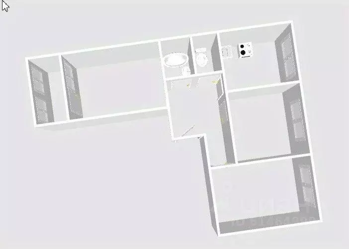 3-к кв. Башкортостан, Уфа ул. Гази Загитова, 11/1 (63.5 м) - Фото 2