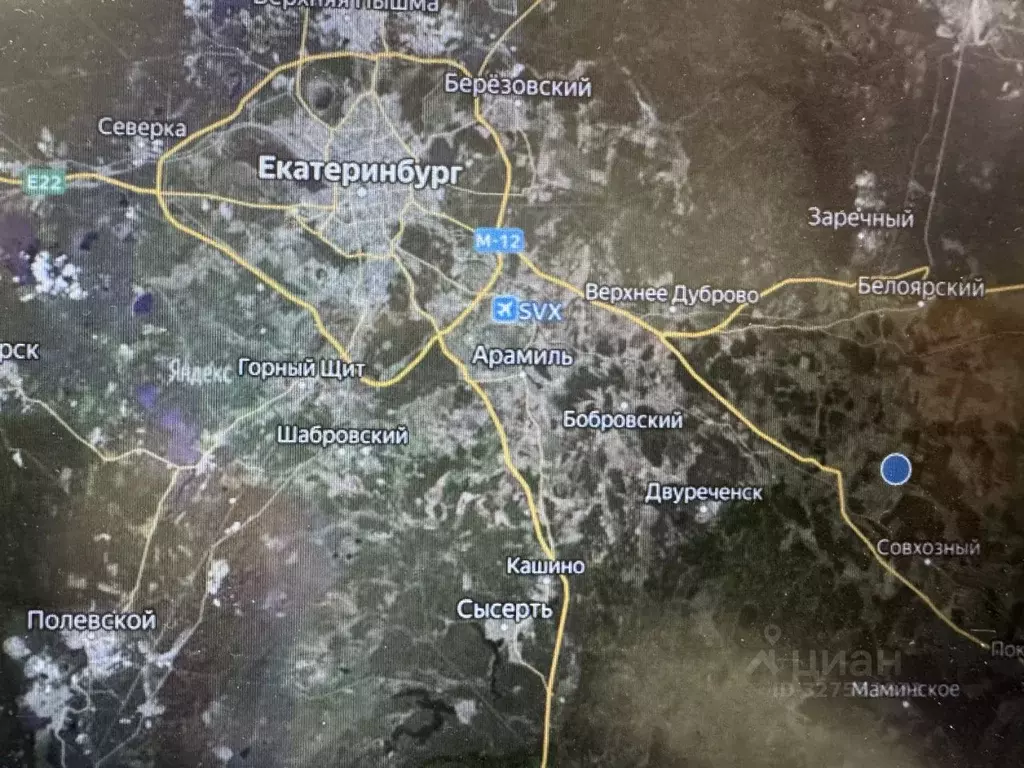 Участок в Свердловская область, Белоярский муниципальный округ  ... - Фото 1