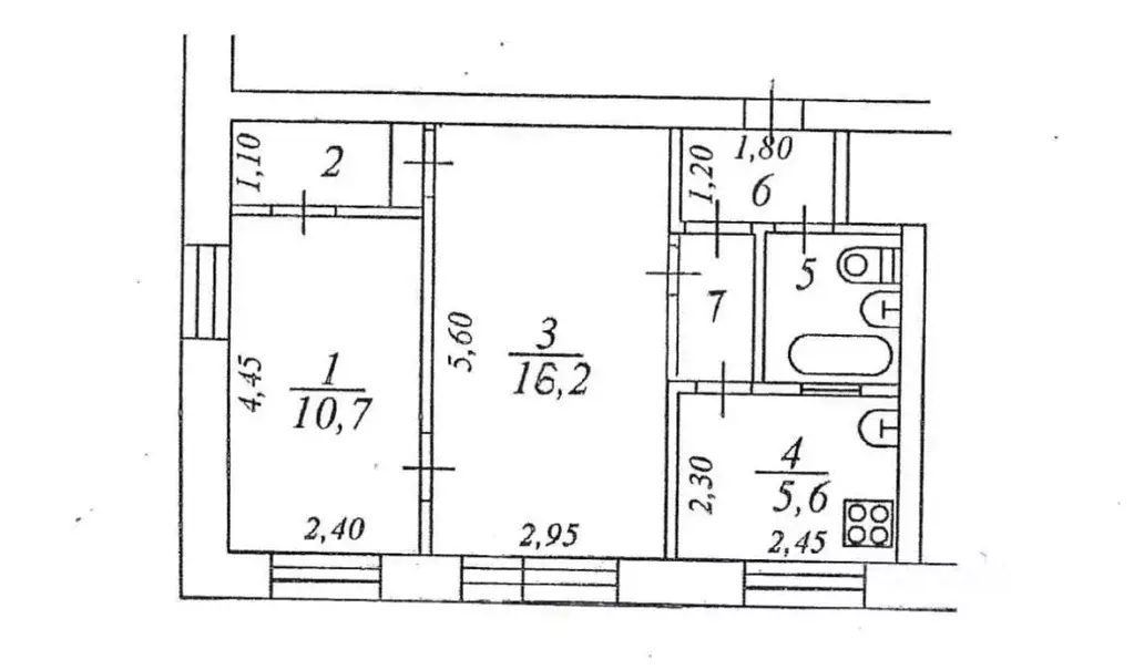 2-к кв. Коми, Сыктывкар ул. Карла Маркса, 228 (41.2 м) - Фото 1