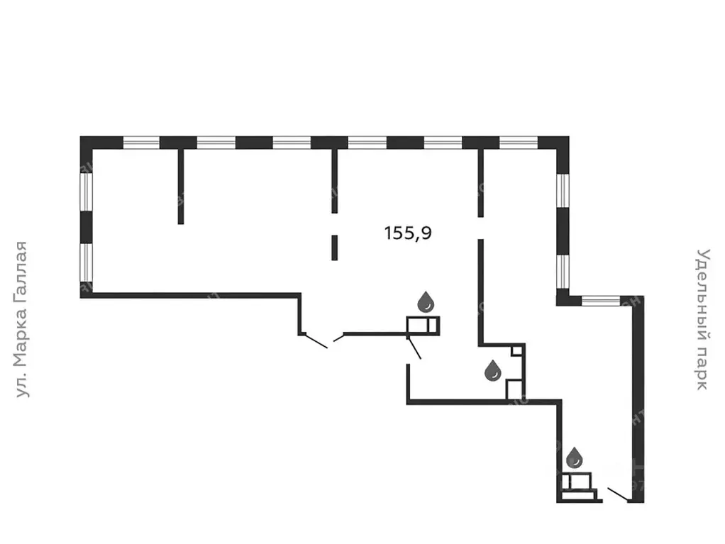 Офис в Санкт-Петербург Коломяжский просп., 19А (156 м) - Фото 2
