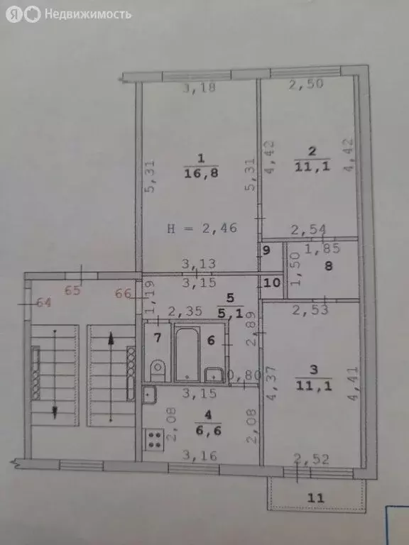 3-комнатная квартира: Екатеринбург, Посадская улица, 44к3 (58.1 м) - Фото 1