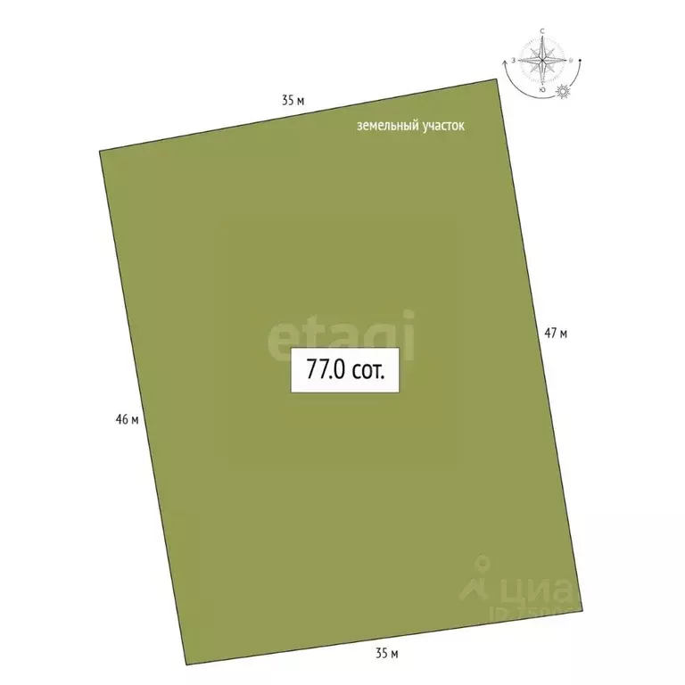 Участок в Алтай, Чемальский район, с. Еланда Катунская ул., 5 (77.0 ... - Фото 1