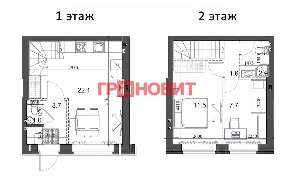 2-к кв. Новосибирская область, Новосибирский район, Мичуринский ... - Фото 1
