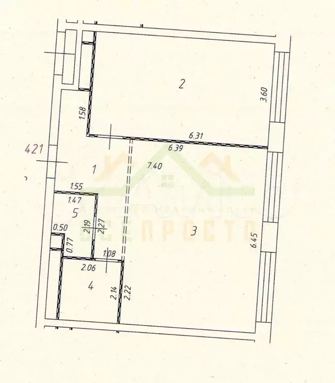 2-к. квартира, 69,9 м, 17/20 эт. - Фото 1