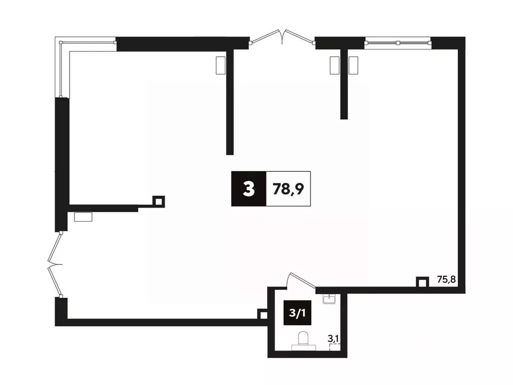 Офис в Краснодарский край, Краснодар ул. Анны Ахматовой, 6/1 (80 м) - Фото 1