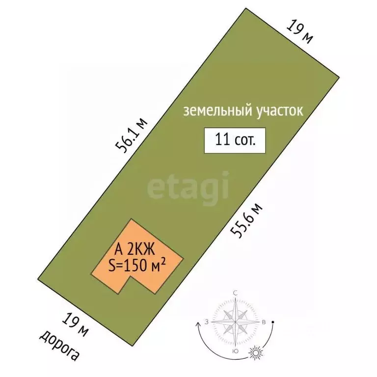 Участок в Тюменская область, Тюменский муниципальный округ, д. ... - Фото 2