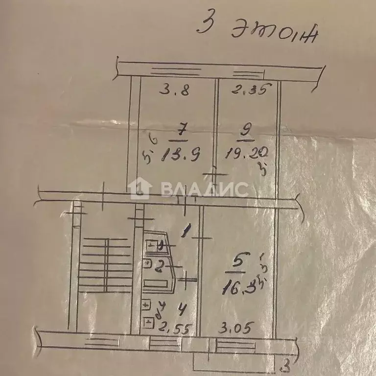 3-к кв. Пензенская область, Пенза ул. Чаадаева, 101 (61.1 м) - Фото 2