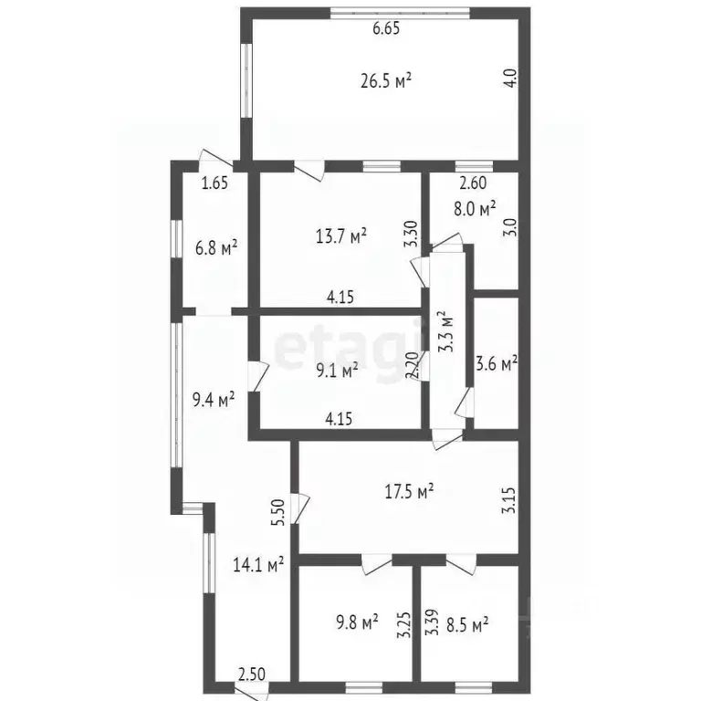 6-к кв. Крым, Алушта муниципальный округ, с. Изобильное ул. Новая ... - Фото 2