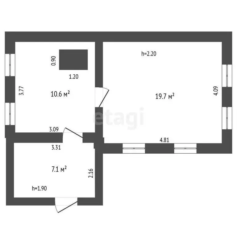 Дом в Новый Краснояр, Лесная улица (30.3 м) - Фото 0