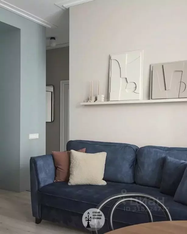 Студия Санкт-Петербург ул. Маркина, 10 (27.3 м) - Фото 1