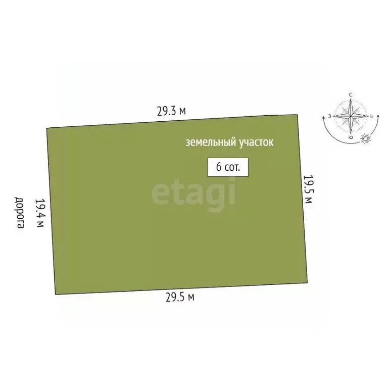 Участок в Крым, Симферопольский район, с. Мирное  (6.0 сот.) - Фото 1