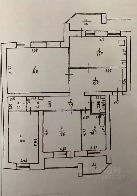 3-к кв. Башкортостан, Уфа ул. Мингажева, 121/2 (136.0 м) - Фото 0