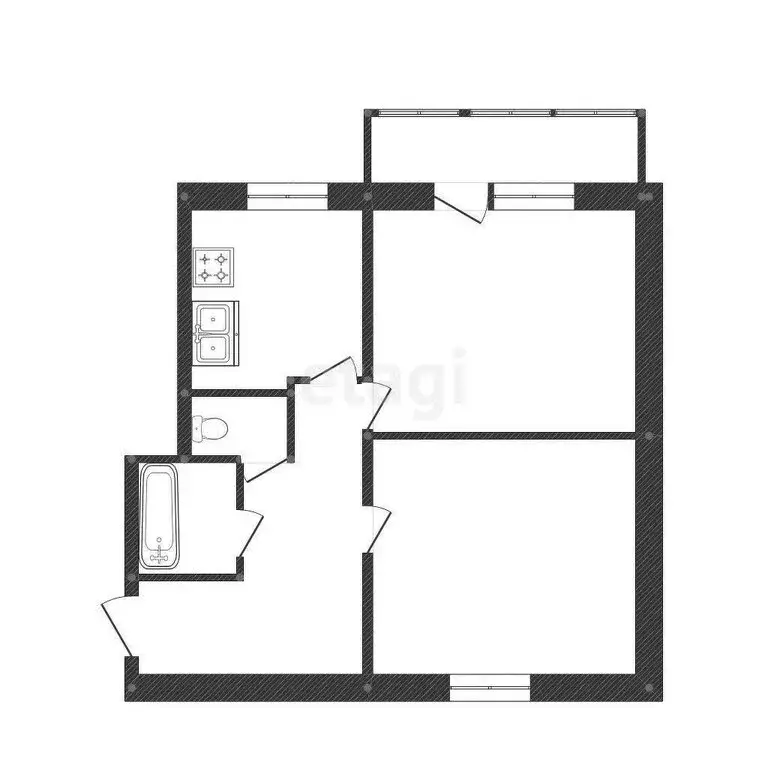 2-комнатная квартира: Иркутск, улица Багратиона, 54/14 (53.6 м) - Фото 0